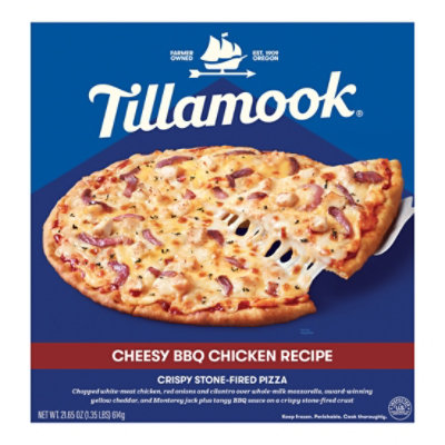 Tillamook Cheesy Bbq Chicken Recipe Pizza, 21.65 Oz - 21.65OZ - Image 1