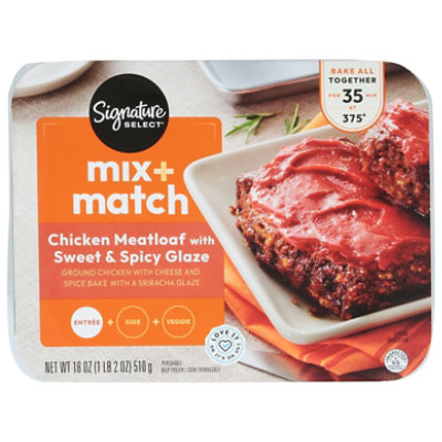 Signature SELECT Mix + Match Chicken Meatloaf With Sriracha Glaze - 18 Oz - Image 3