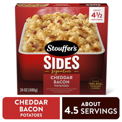 Stouffers Cheddar Baked Potatoes Sides Frozen Entree 24 Oz Box - 24 OZ - Image 1