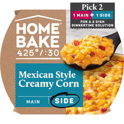 Home Bake Veggie Frozen Entrees/side Mexican Style Creamy Corn Veggie Dish 17.4 Oz Box - 17.4 OZ - Image 1