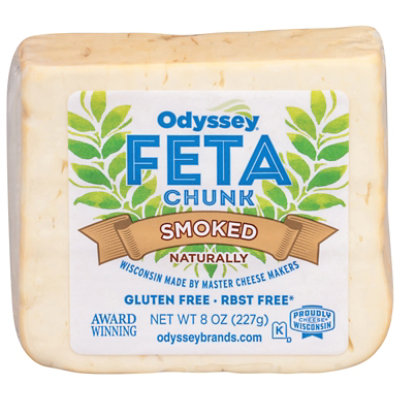 Odyssey Cheese Feta Smoked Chunk - 8 OZ - Image 1