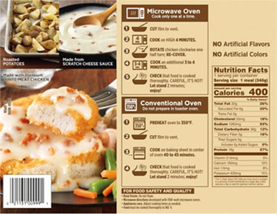 Marie Callender's Cheesy Bacon Chicken, Frozen Meal, 12 Oz - 12 OZ - Image 6