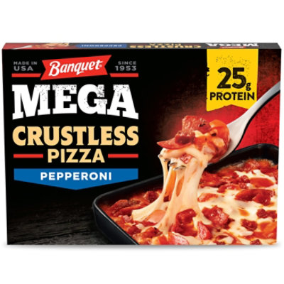 Banquet Mega Crustless Pizza Pepperoni - 10 OZ - Image 1