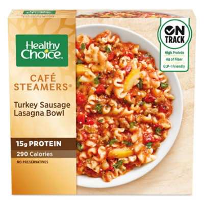 Healthy Choice Cafe Steamers Turkey Sausage Lasagna Bowl Fz Meal 10 Oz - 10 OZ - Image 1