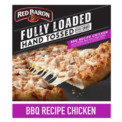 Red Baron Frozen Pizza Fully Loaded Hand Tossed-style Bbq Recipe Chicken - 26.6 OZ