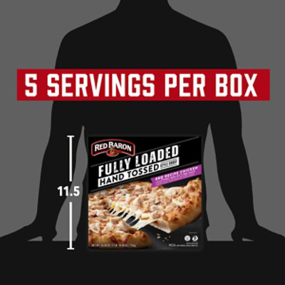 Red Baron Frozen Pizza Fully Loaded Hand Tossed-style Bbq Recipe Chicken - 26.6 OZ - Image 4