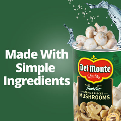 Del Monte Mushrooms Stems And Pieces Can 8 Oz - 8 OZ - Image 4