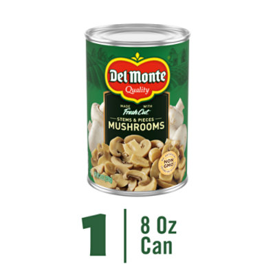 Del Monte Mushrooms Stems And Pieces Can 8 Oz - 8 OZ - Image 3