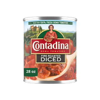 Contadina Fire Roasted Diced Tomatoes Can - 28 Oz - 28 OZ - Image 1