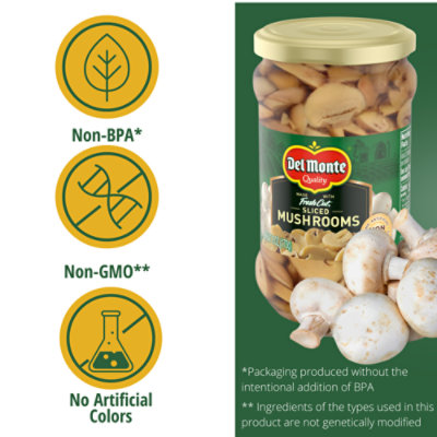 Del Monte Sliced Mushrooms Jar - 6 Oz - 6 OZ - Image 2