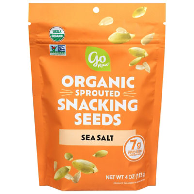 Go Raw Sprouted Seeds Snack Sea Salt - 4 OZ - Image 1