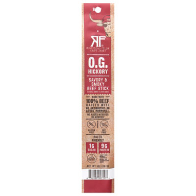 Righteous Felon Smoky O.g. Hickory Smokey Beef Stick - 1 OZ - Image 1