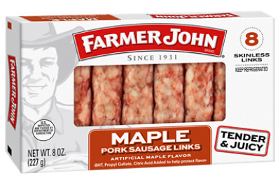 Farmer John Maple Breakfast Links 8 Oz - 8 OZ - Image 1