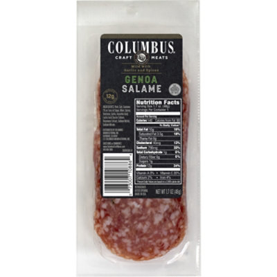 Columbus Sliced Genoa Snack - 1.7 OZ - Image 1