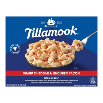 Tillamook Sharp Cheddar And Bacon Mac & Cheese, 22 Oz - 22 OZ - Image 2