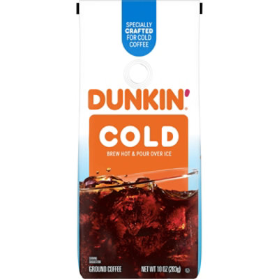 Dunkin' Cold Roast And Ground Coffee - 10 Oz - Image 1