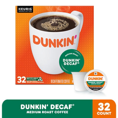 Dunkin' Decaffeinated Original Blend Coffee K Cup 32 Count - 11.86 Oz - Image 2