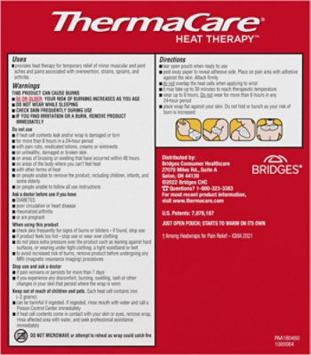 Thermacare Heat Wraps Neck Shoulder Wrist Pain Therapy - 4 Count - Image 3