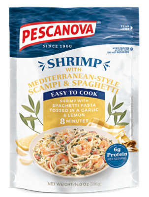 Pescanova Shrimp With Mediterranean Style Scampi Sauce And Spaghetti - 14 Oz - Image 1