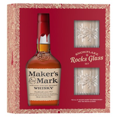 Maker'S Mark With Rock Glasses - 750 Ml - Image 1