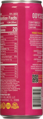 Odyssey Dragonfruit Lemonade Sparkling Energy Elixir - 12 Fl. Oz. - Image 6