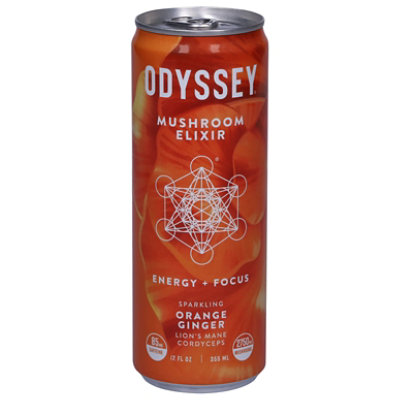 Odyssey Orange Ginger Sparkling Energy Elixir - 12 Fl. Oz. - Image 3