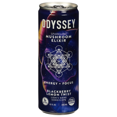 Odyssey Blackberry Lemon Sparkling Energy Elixir - 12 Fl. Oz. - Image 3