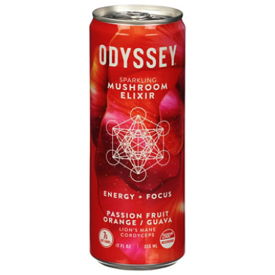 Odyssey Passionfruit Orange Sparkling Energy Elixir - 12 Fl. Oz. - Image 3