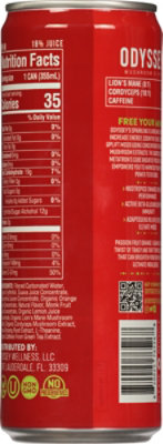 Odyssey Passionfruit Orange Sparkling Energy Elixir - 12 Fl. Oz. - Image 6