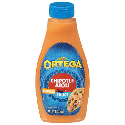 Ortega Chipotle Aioli Thick And Smooth Taco Sauce In Bottle  - 9 Oz - Image 3