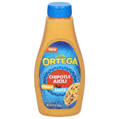 Ortega Chipotle Aioli Thick And Smooth Taco Sauce In Bottle  - 9 Oz - Image 1