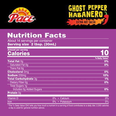 Pace Ghost Pepper Habanero Salsa - Extra Hot - 16 Oz - Image 4