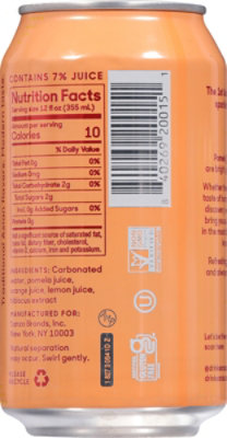 Sanzo Pomelo Sparkling Water - 12 Fl. Oz. - Image 6