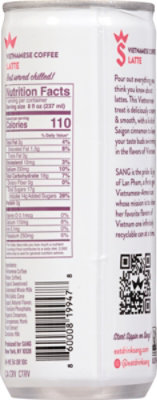 Sang Cinnamon Latte Ready To Drink Vietnamese Coffee - 8 Fl. Oz. - Image 6