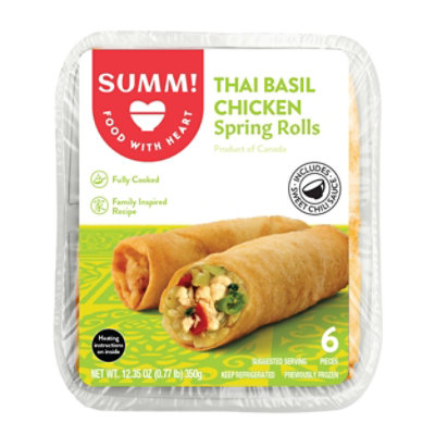 Thai Basil Chicken Spring Rolls - 12.35 Oz - Image 2