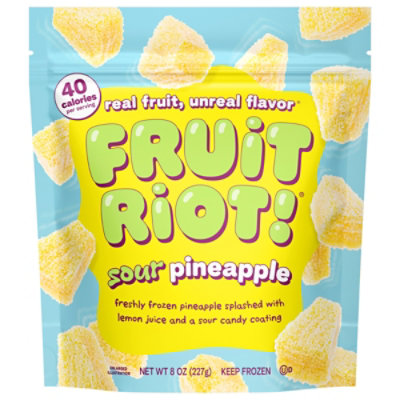 Fruit Riot Frozen Candy Sour Pineapple - 8 Oz - Image 3