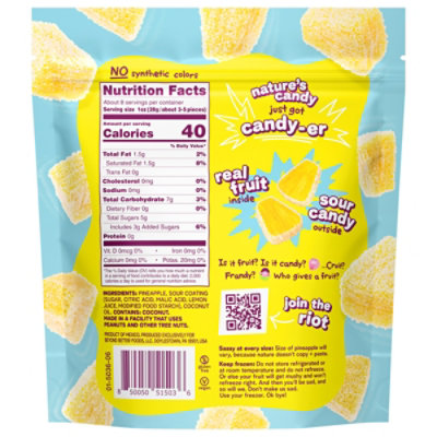 Fruit Riot Frozen Candy Sour Pineapple - 8 Oz - Image 6