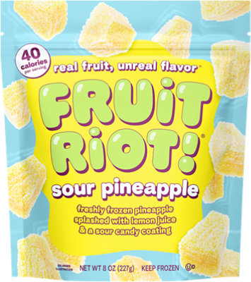 Fruit Riot Frozen Candy Sour Pineapple - 8 Oz - Image 2