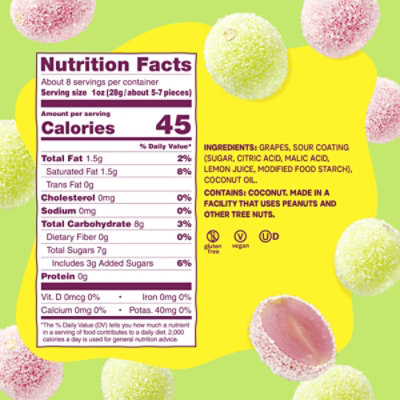 Fruit Riot Frozen Candy Sour Grapes - 8 Oz - Image 4