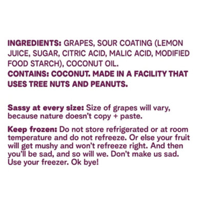 Fruit Riot Frozen Candy Sour Grapes - 8 Oz - Image 5