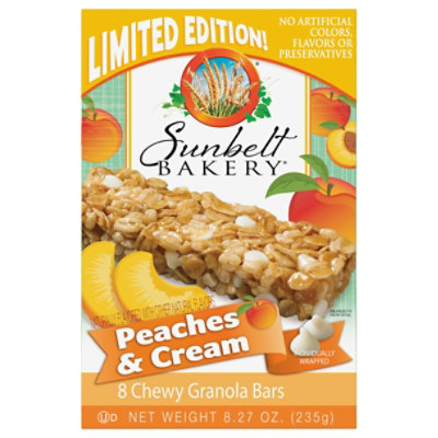 Sunbelt Bakery Peaches And Cream Chewy Granola Bars Family Pack  - 8.27 Oz - Image 3