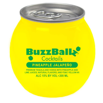 Buzzballz Pineapple Jala Cocktails - 200 Ml - Image 1