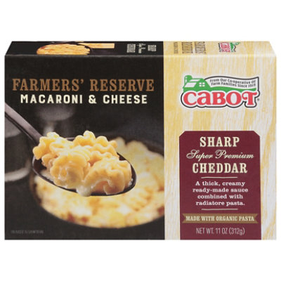 Cabot Farmer'S Reserve Sharp Cheddar And Organic Pasta Mac And Cheese - 11 Oz - Image 3