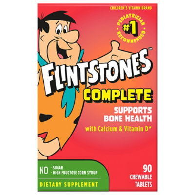 Flintstones Complete Chewable Childrens Multivitamin Tablets - 90 Count - Image 3