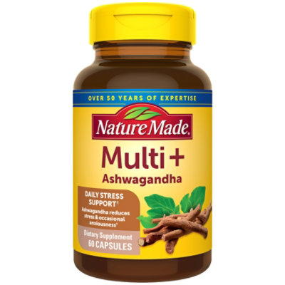 Nature Made Multi Plus Ashwagandha Capsules - 60 Count - Image 1