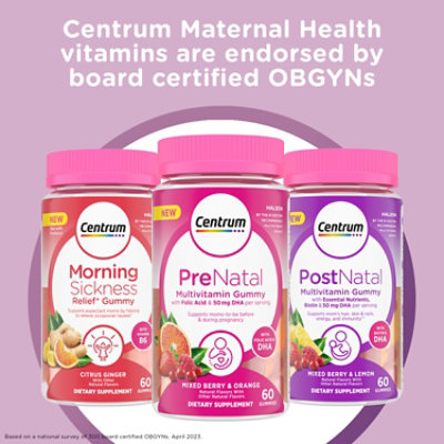 Centrum Postnatal Multibenefit Gummies - 60 Count - Image 4