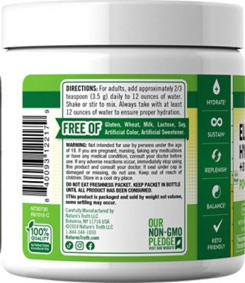 Nature'S Truth Electrolyte Powder Jar - 4.3 Oz - Image 3