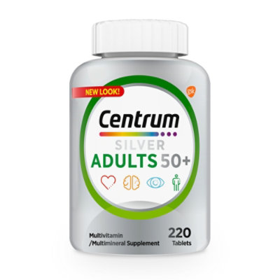 Centrum Silver Adult Multivitaimin Tablets - 220 Count - Image 1