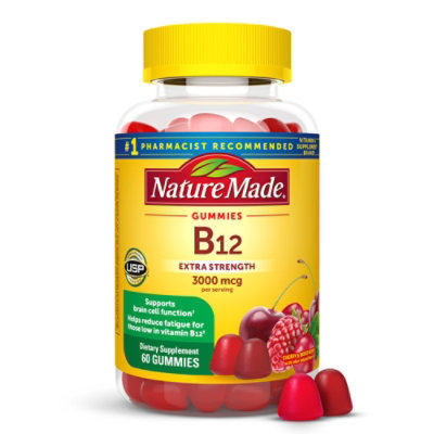 Nature Made B12 Extra Strength 3000 Mcg Gummies - 60 Count - Image 1