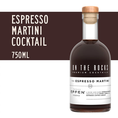 On The Rocks EFFEN Espresso Martini Ready to Drink Cocktail - 750 Ml - Image 1